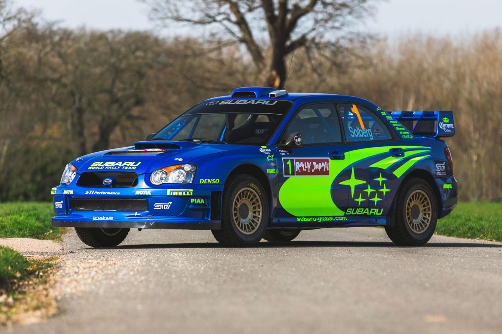 Subaru Impreza: l'esemplare da rally guidato da Solberg potrebbe essere venduto ad oltre 500 mila euro