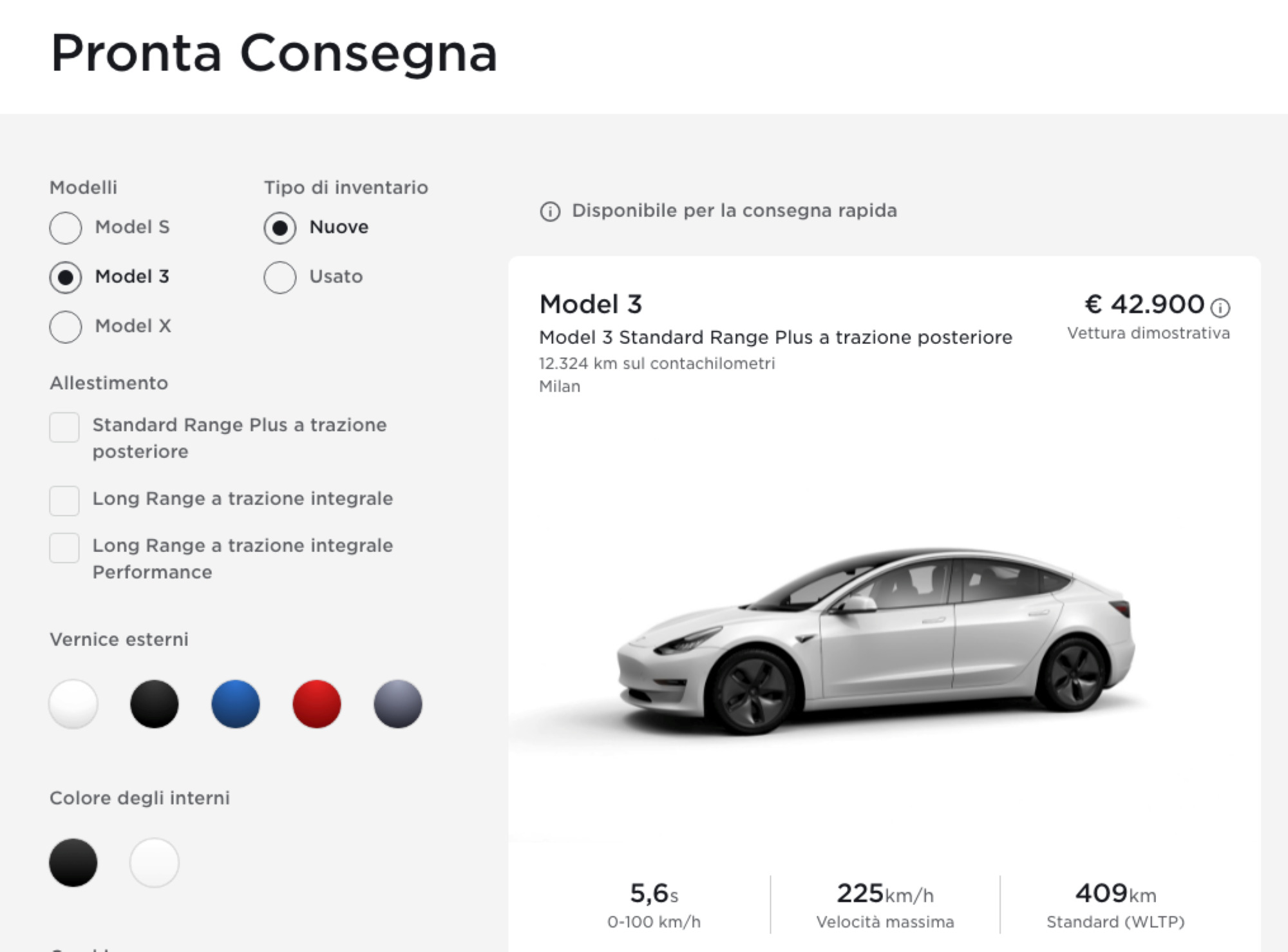 Promozione Tesla Model 3: 60 rate mensili di 433 euro - NotizieAuto.it