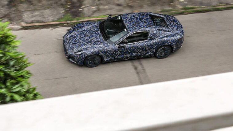 Maserati GranTurismo elettrica: ecco le foto spia durante le prove in pista