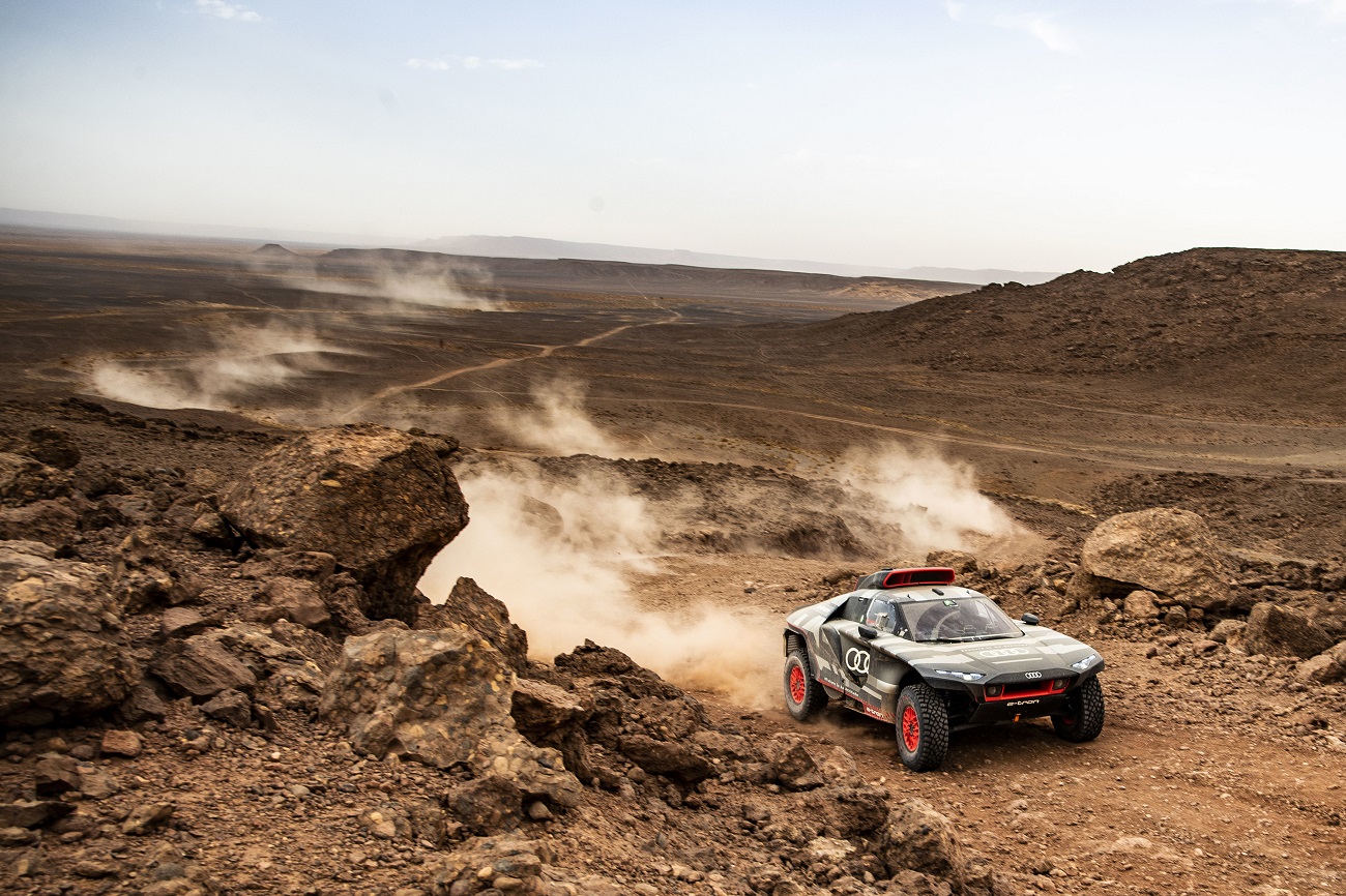 Audi RS Q e-tron: il prototipo elettrico per la Dakar in prova nel deserto del Marocco
