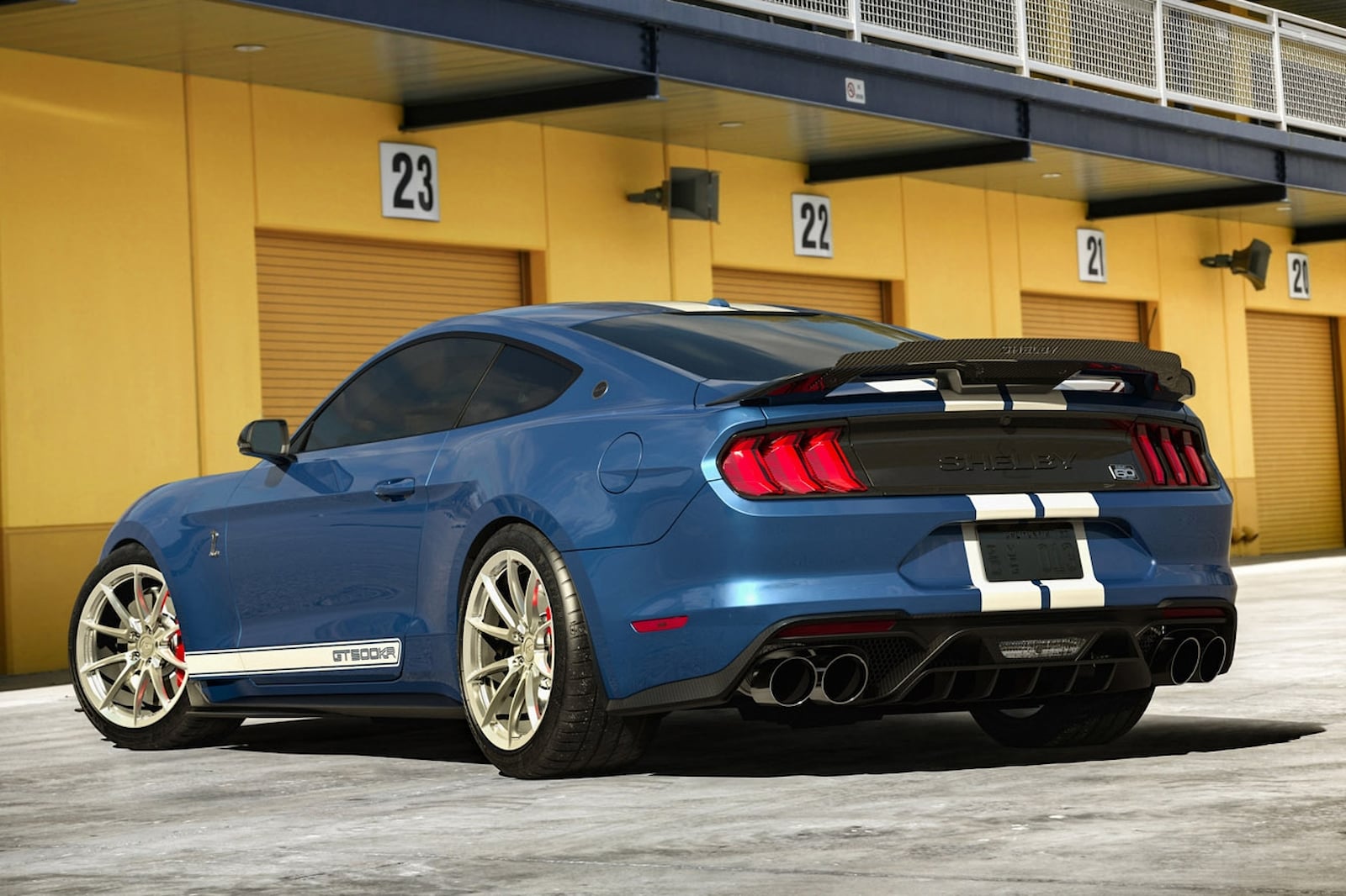 Shelby 500KR blu posteriore