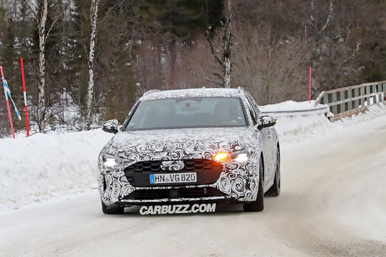 Audi A4 Avant test sulla neve