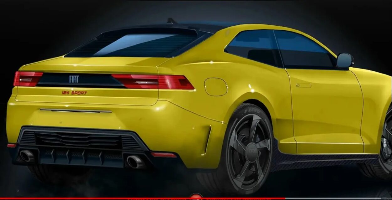 Rendering Fiat 124 sport coupé