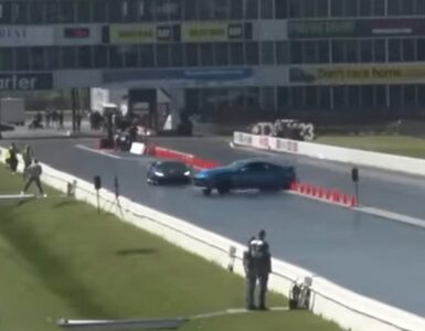 Mustang Lamborghini crash
