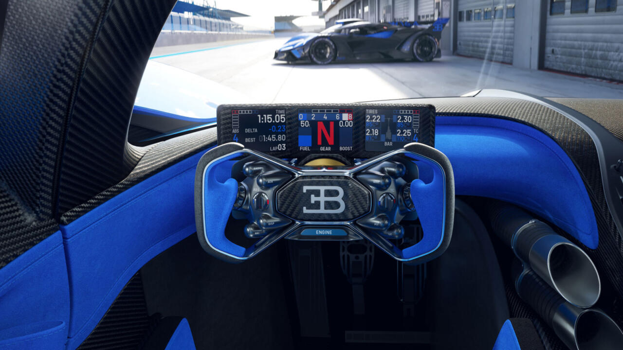 Bugatti Bolide cockpit