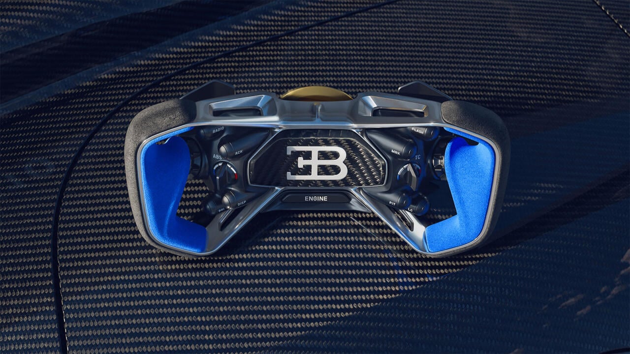 Bugatti Bolide cockpit