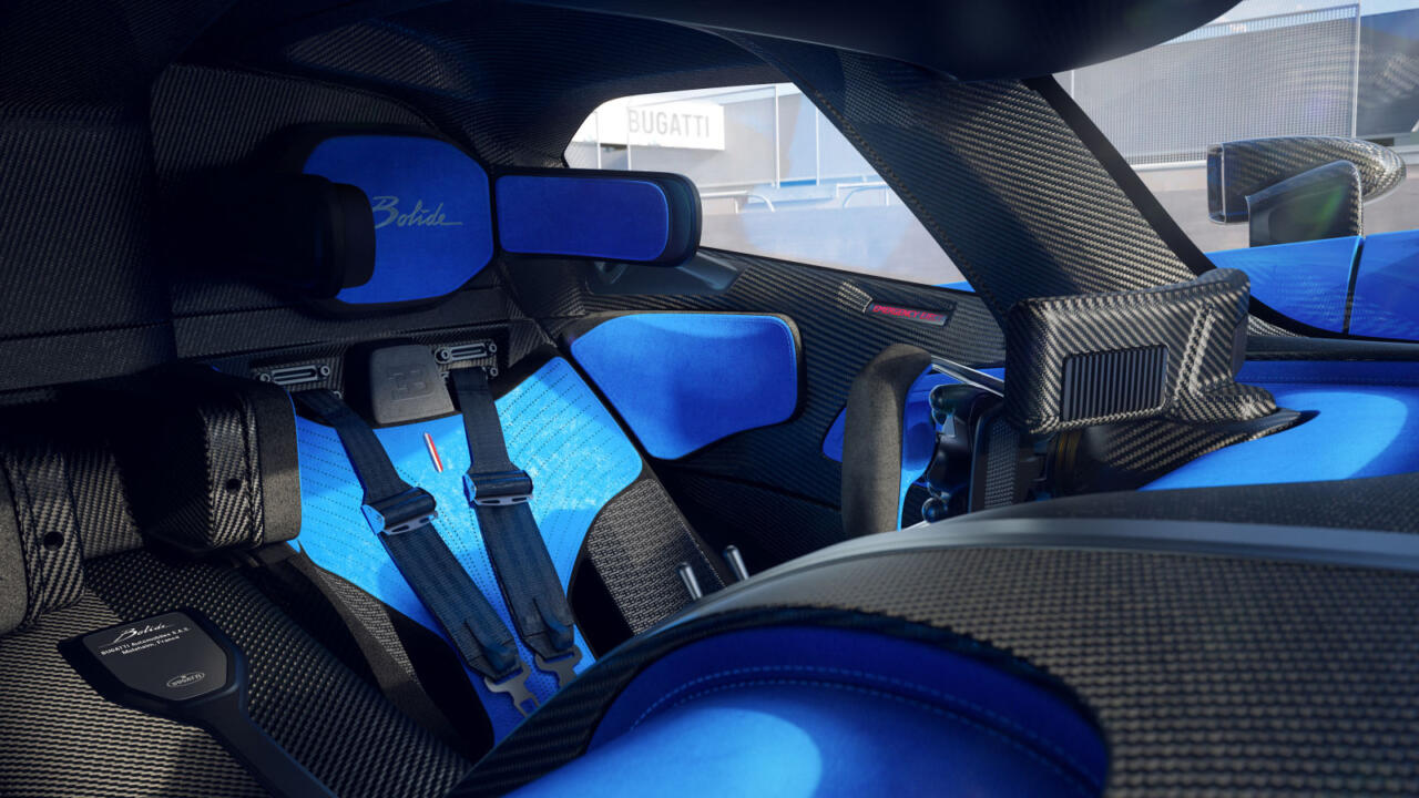 Bugatti Bolide cockpit