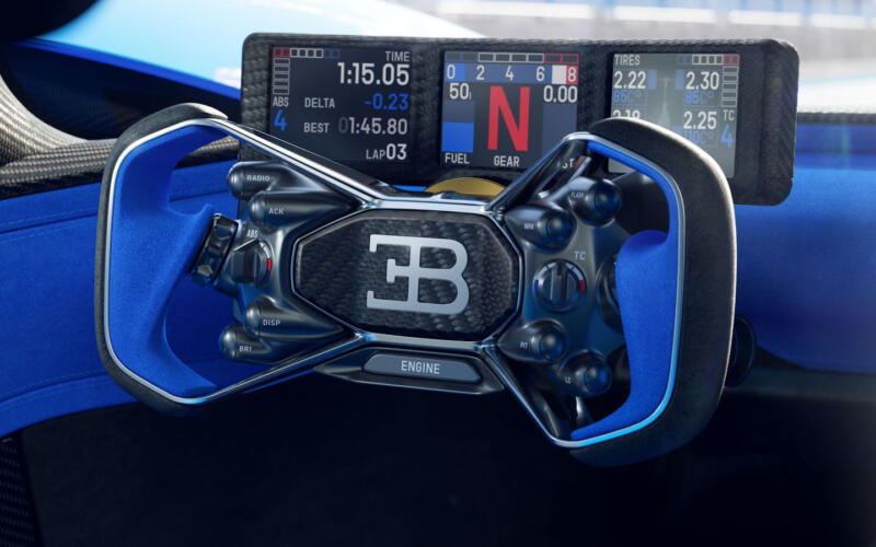 Bugatti Bolide cockpit