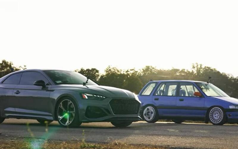 Honda vs Audi drag race