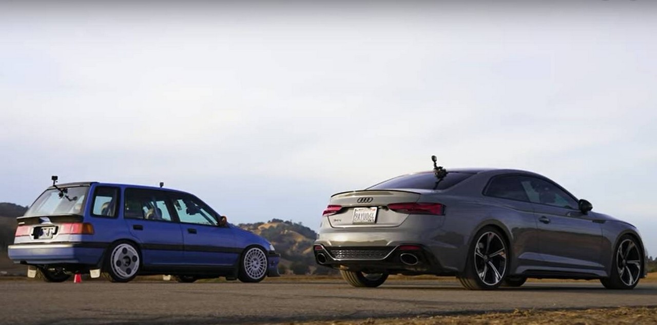 Honda vs Audi drag race