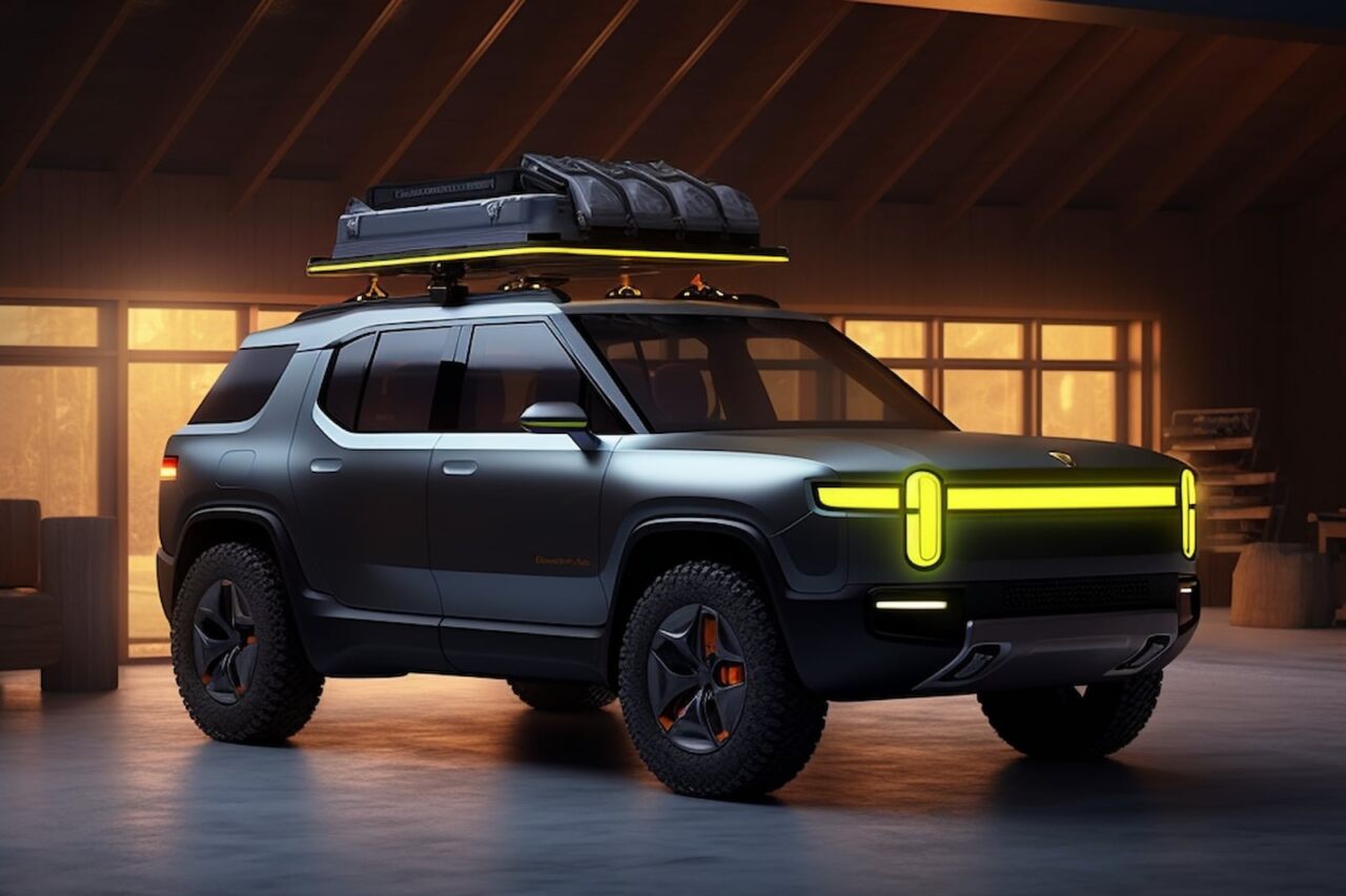 Rivian R2 render